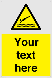 Custom Warning diving area